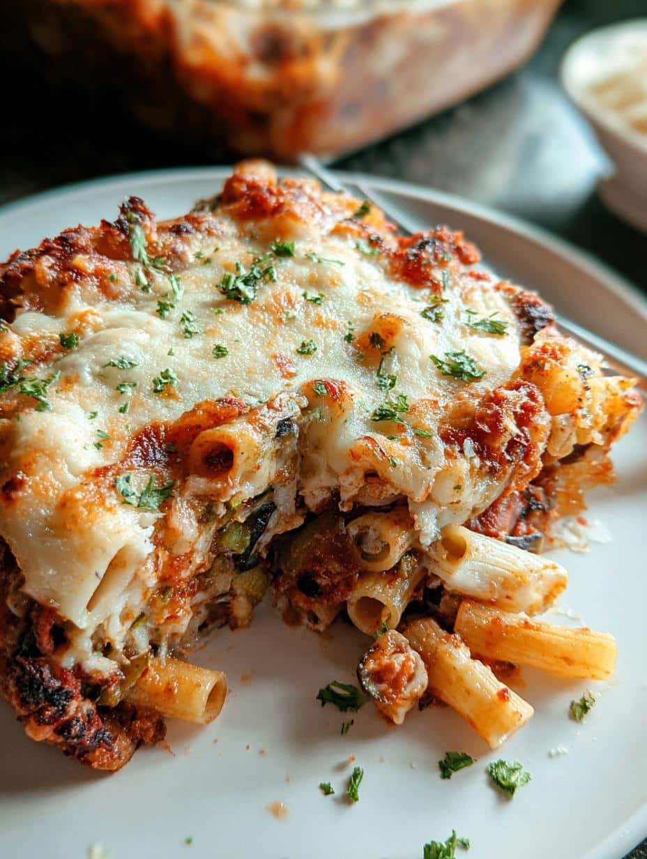 Loaded Veggie Baked Ziti: Simply Delicious Dinner - Loaded Veggie Baked Ziti - additional detail