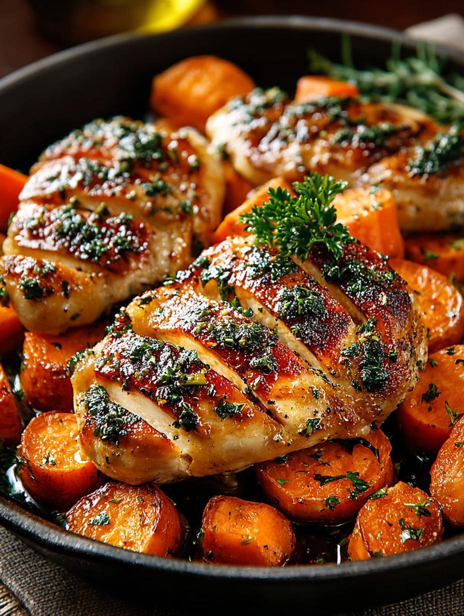 Maple Glazed Chicken with Sweet Potatoes for Fall Bliss - Maple Glazed Chicken with - main visual representation