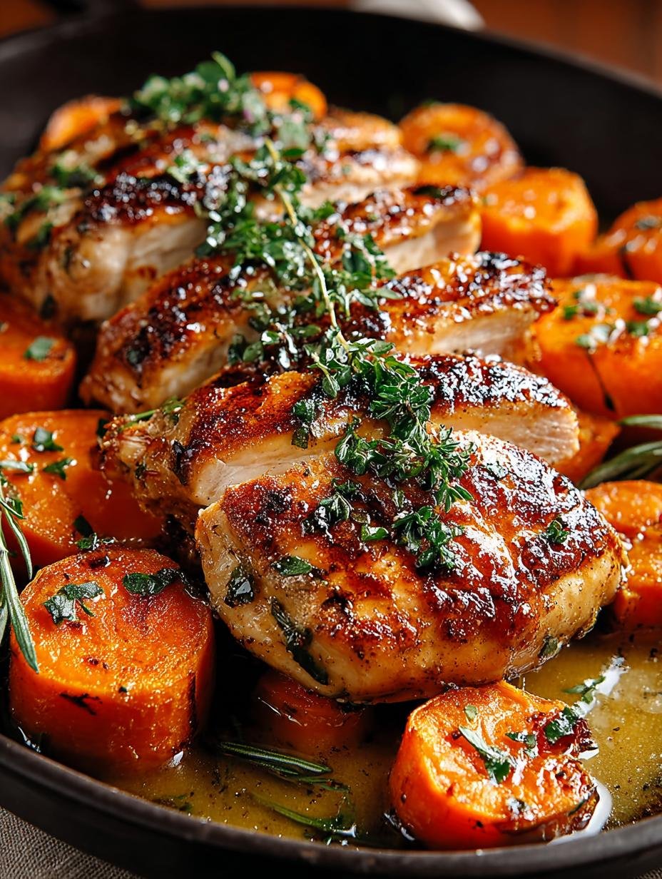 Maple Glazed Chicken with Sweet Potatoes for Fall Bliss - Maple Glazed Chicken with - additional detail