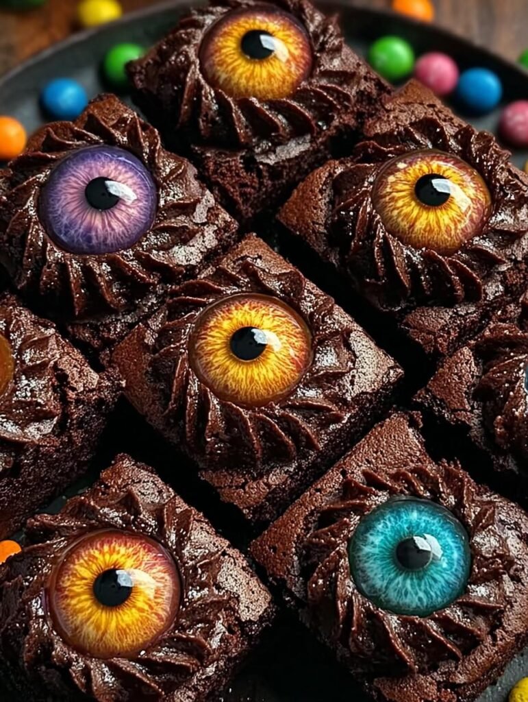 Monster Eye Brownie Bites