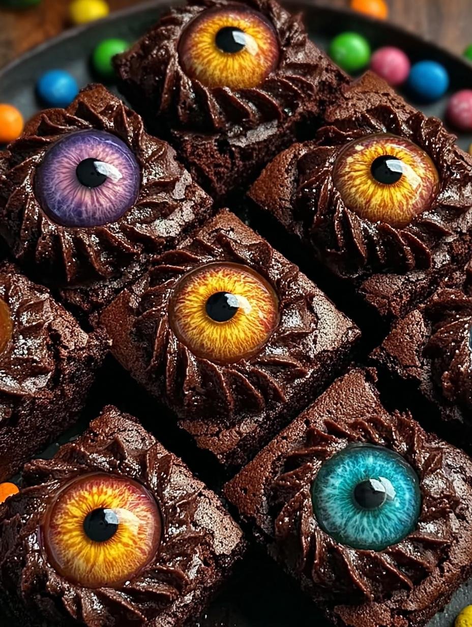 Monster Eye Brownie Bites