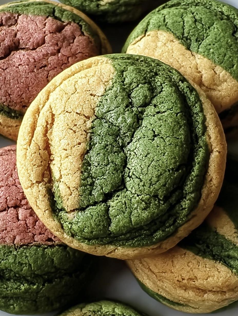 Neapolitan Matcha Cookies: 3 Amazing Swirls - Neapolitan Matcha Cookies Incredible - main visual representation
