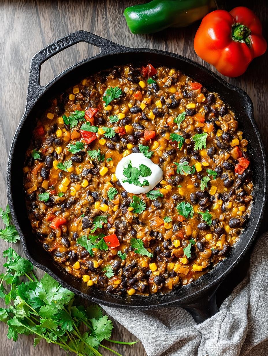 One Pan Southwest Black Bean Skillet: 10 Min Prep - One Pan Southwest Black - additional detail