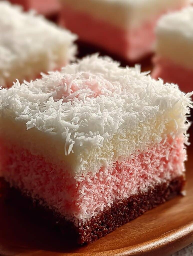 Pink Coconut Snowball Cake