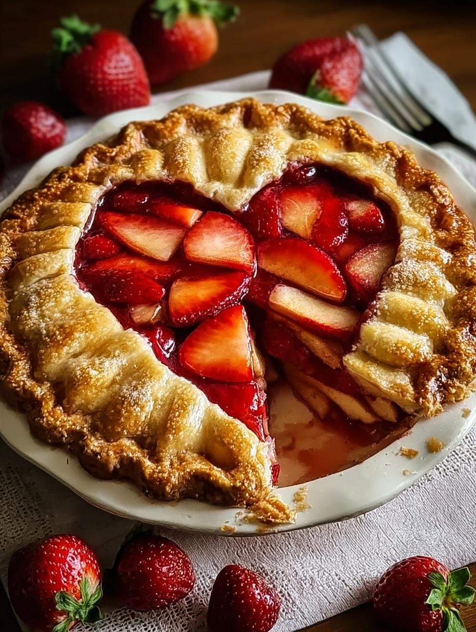 Amazing Strawberry Apple Pie Perfection 1 Strawberry Apple Pie