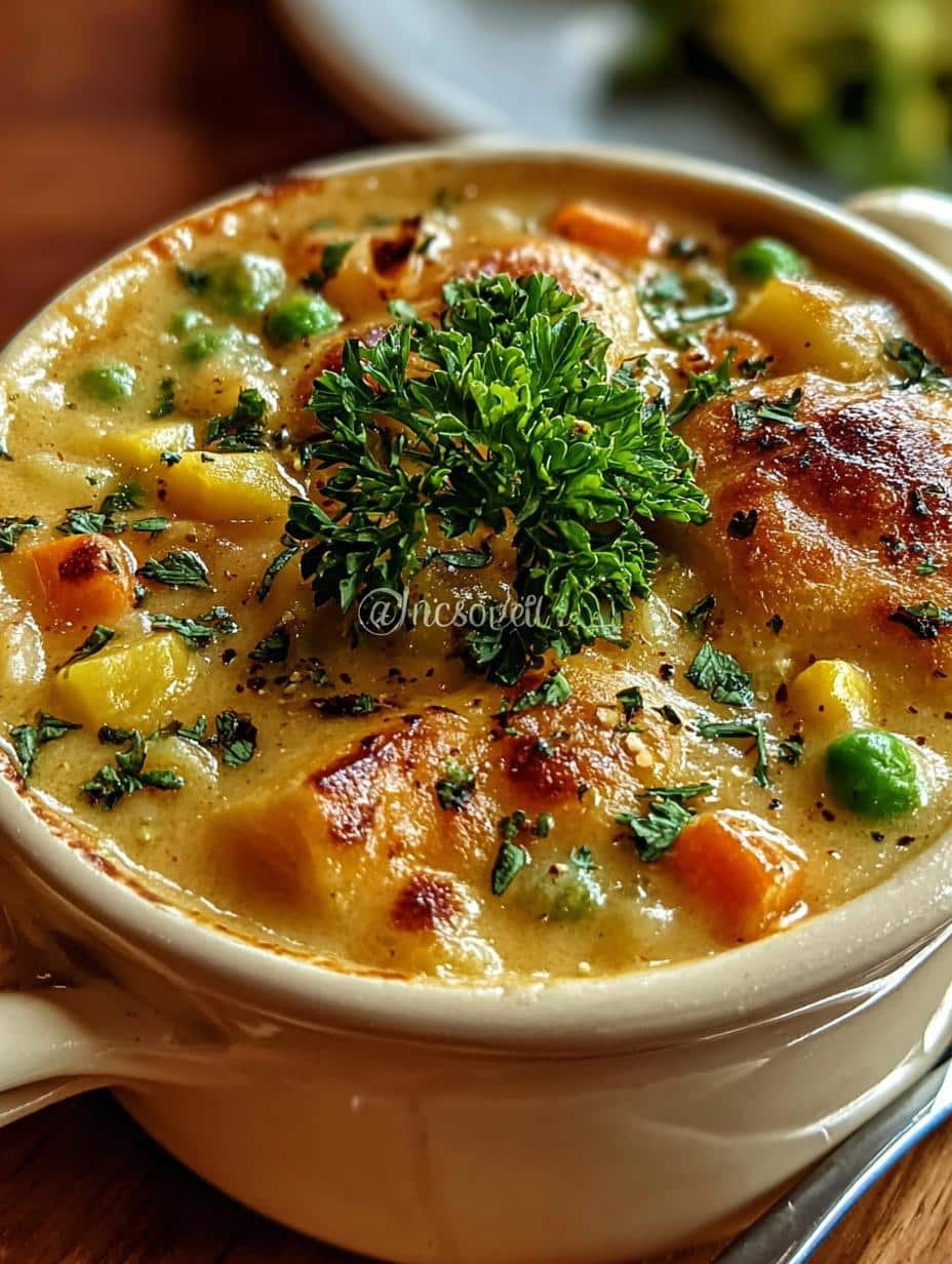 Amazing Veggie Pot Pie Soup: 10 Comforting Bites - Veggie Pot Pie Soup - additional detail