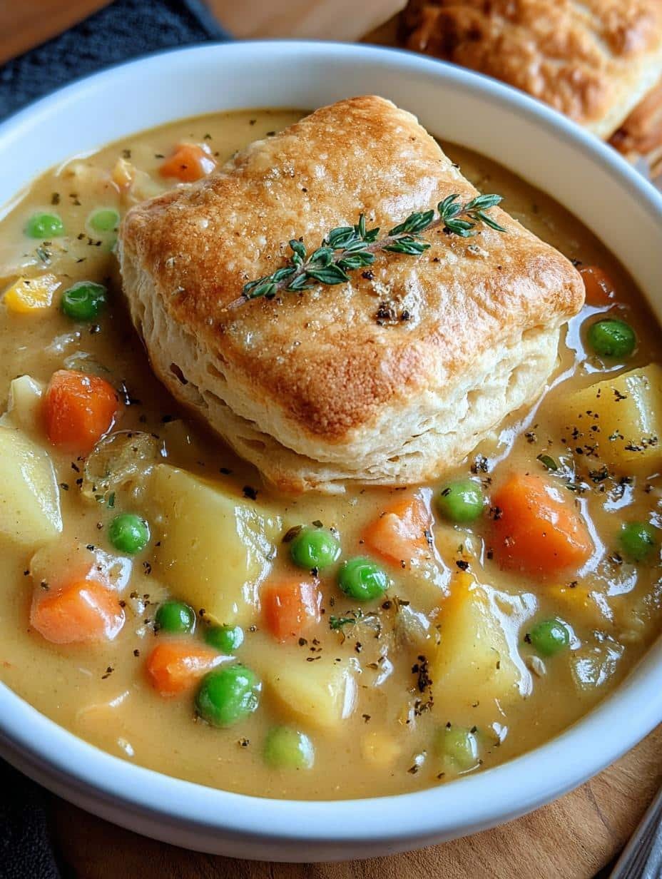 Veggie Pot Pie Soup