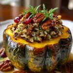 Wild Rice Stuffed Acorn