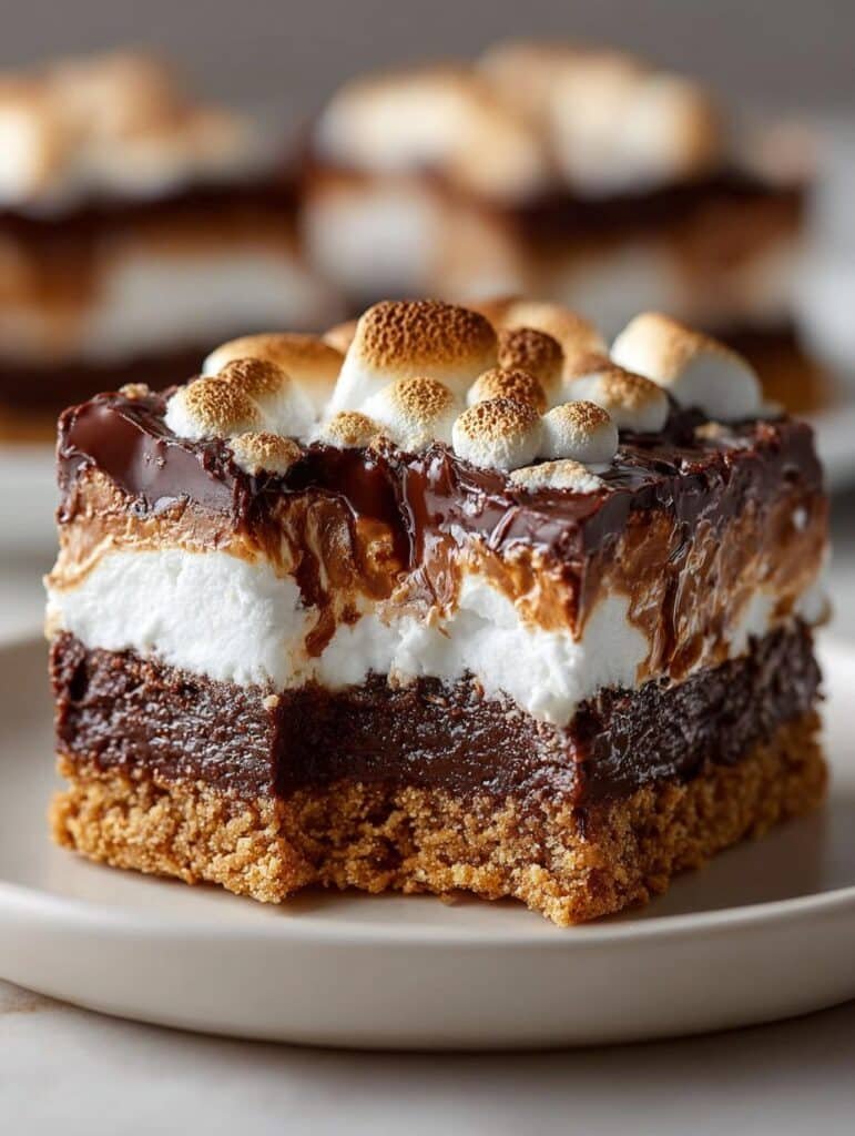 Bake Smores Fudge Bars