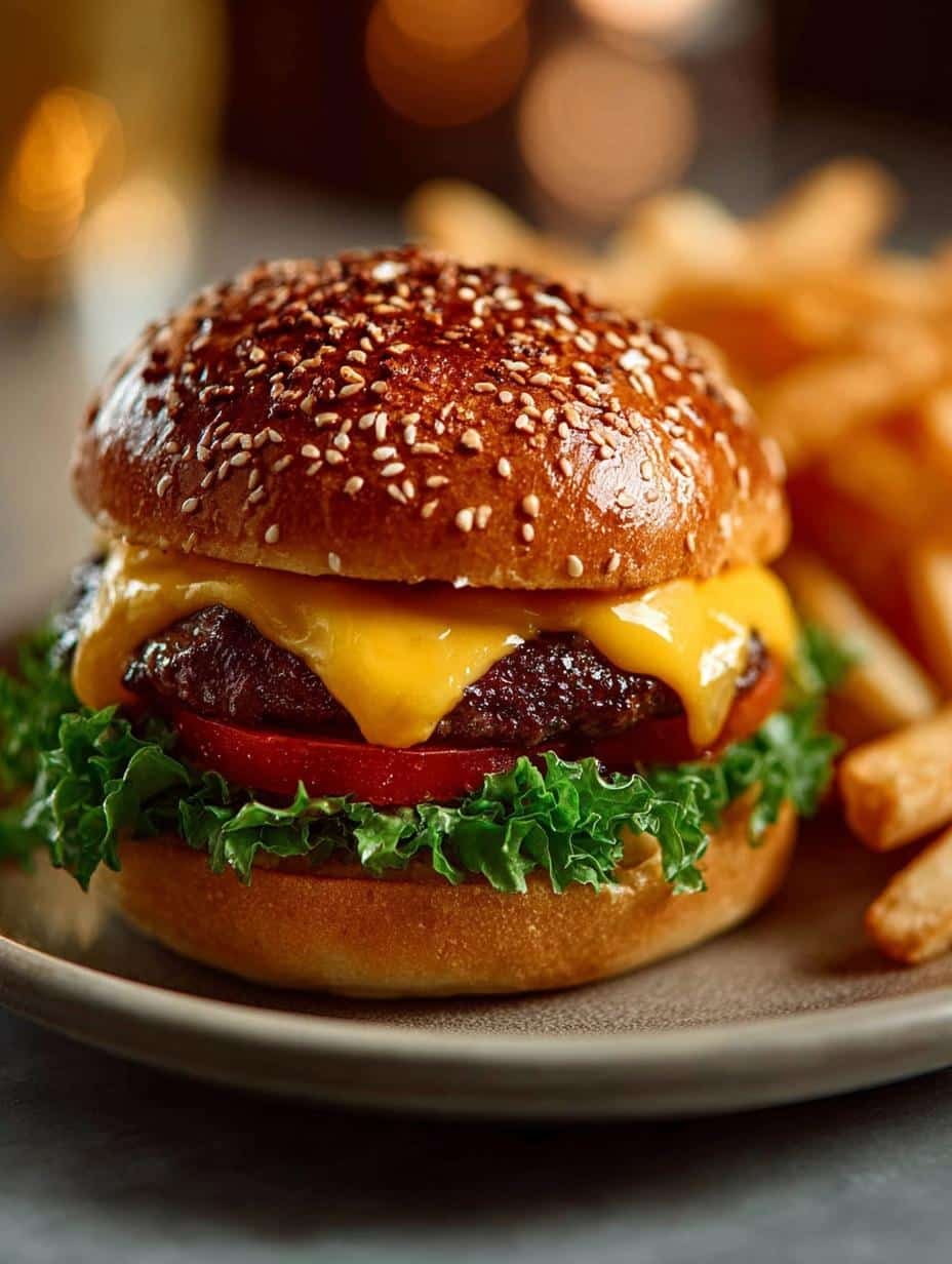 Ultimate Cheeseburger Recipe: Perfectly Juicy and Flavorful - Cheeseburger - main visual representation