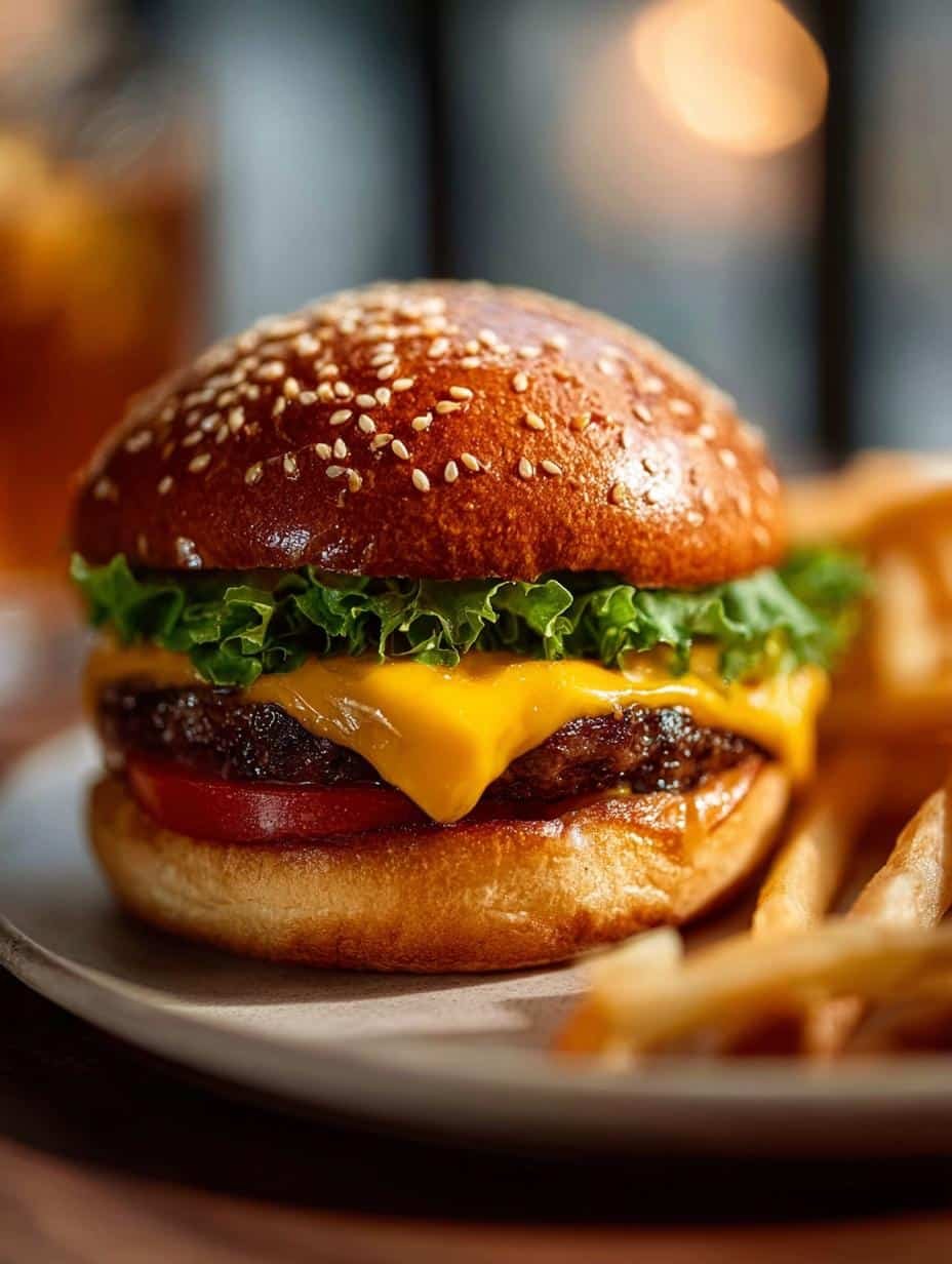 Ultimate Cheeseburger Recipe: Perfectly Juicy and Flavorful - Cheeseburger - additional detail