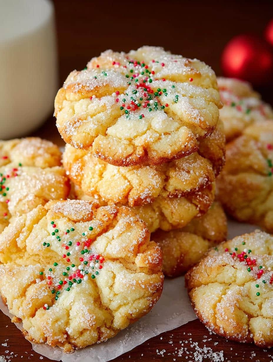 Irresistible Christmas Gooey Butter Cookies Recipe - Christmas Gooey Butter Cookies - main visual representation