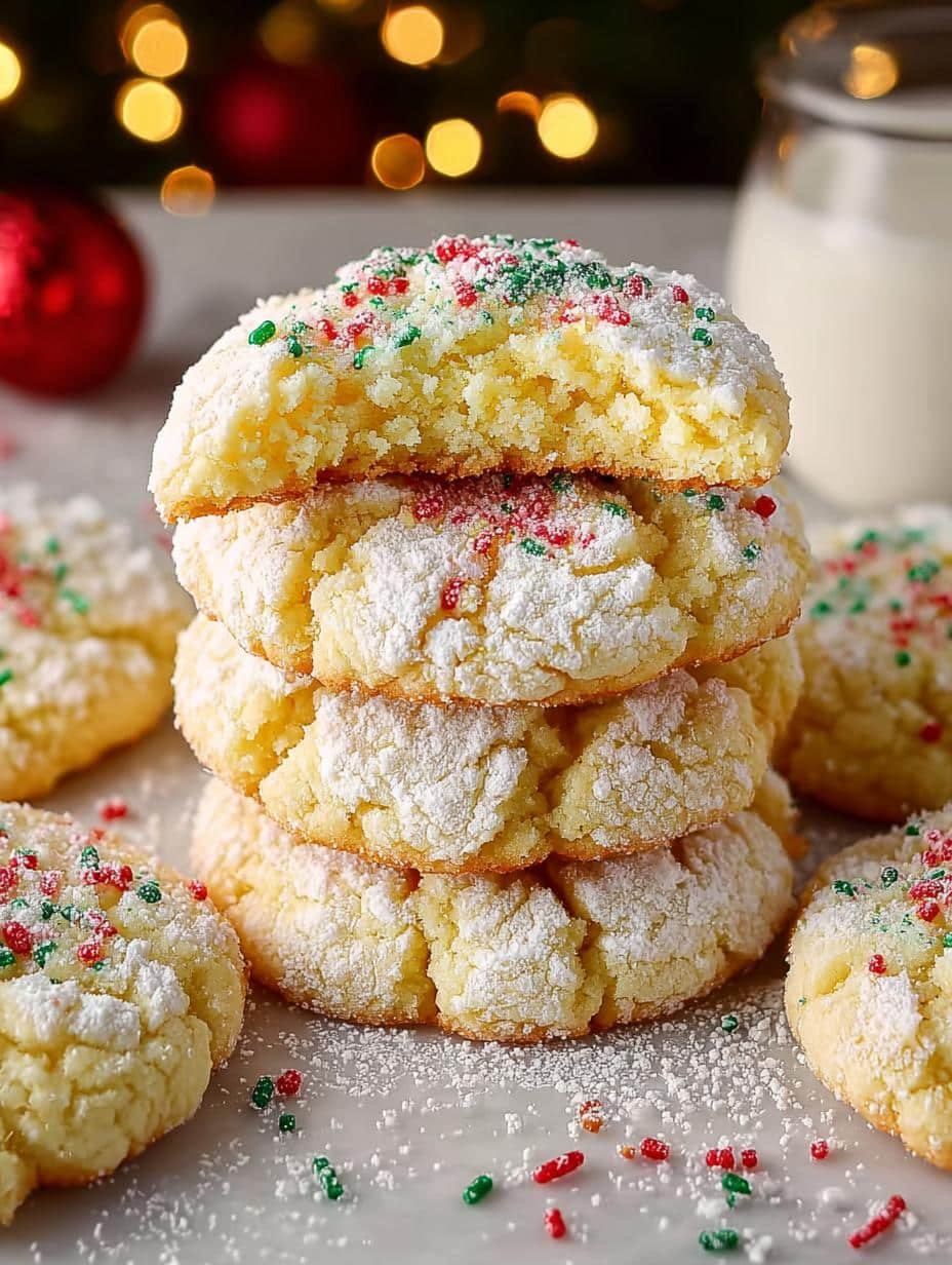 Irresistible Christmas Gooey Butter Cookies Recipe - Christmas Gooey Butter Cookies - additional detail