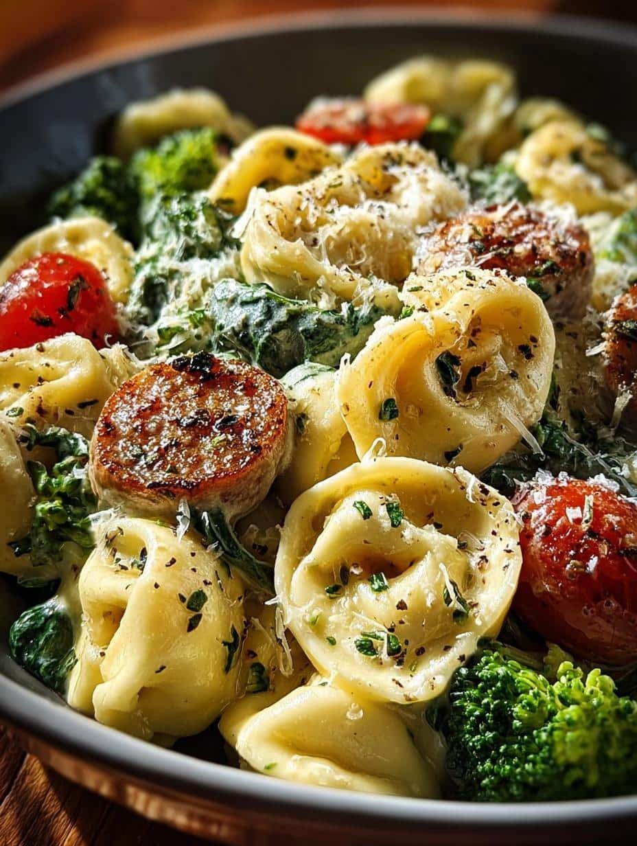 Creamy Garlic Parm Tortellini: 5 Steps to Perfection - Creamy Garlic Parm Tortellini - main visual representation