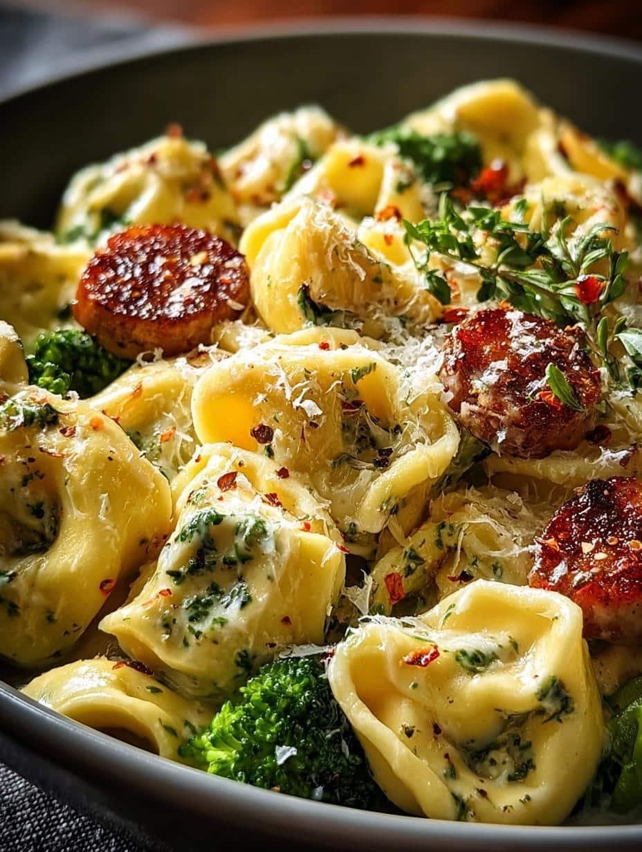 Creamy Garlic Parm Tortellini: 5 Steps to Perfection - Creamy Garlic Parm Tortellini - additional detail