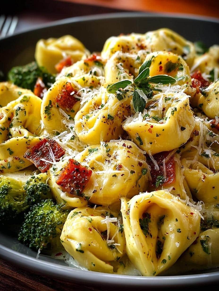 Creamy Garlic Parm Tortellini