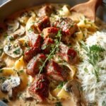 Creamy Sausage Stroganoff