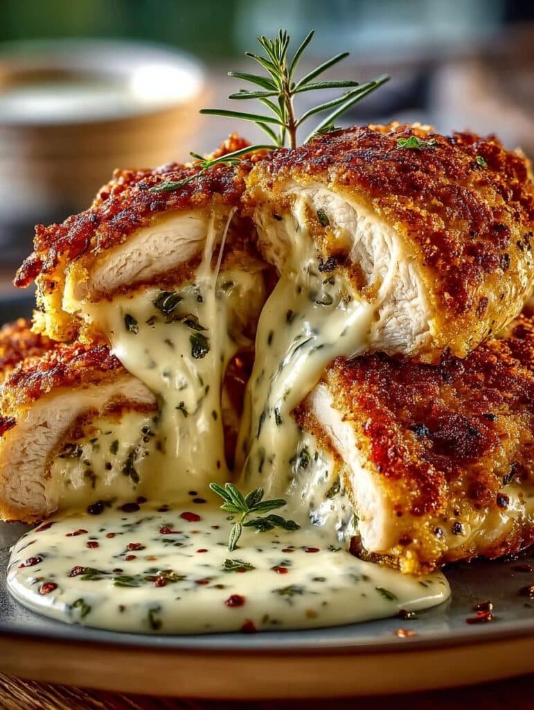 Crispy Cheesy Garlic Chicken