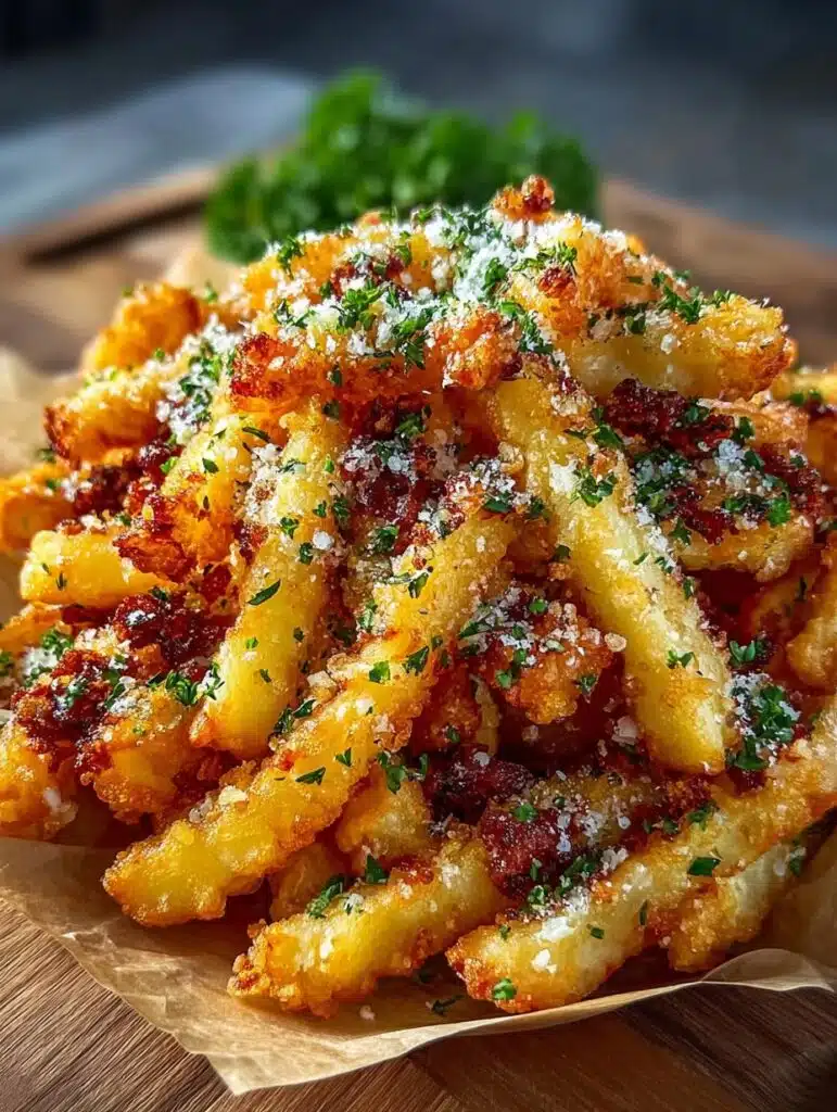 Crispy Garlic Parmesan Fries