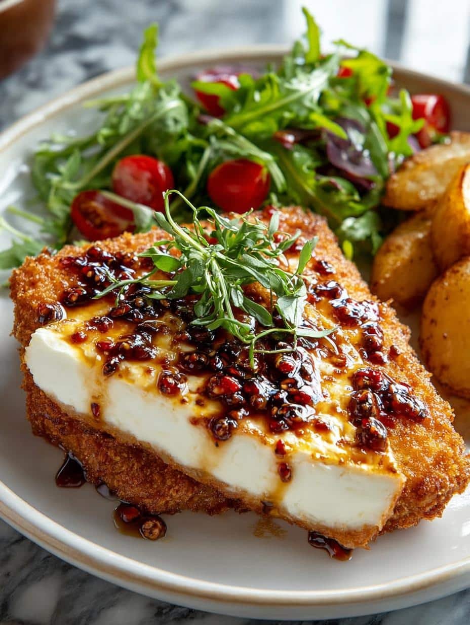 Crispy Hot Honey Feta Chicken Recipe: Irresistibly Delicious - Crispy Hot Honey Feta - additional detail