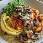 Fried Chicken with Mushroom