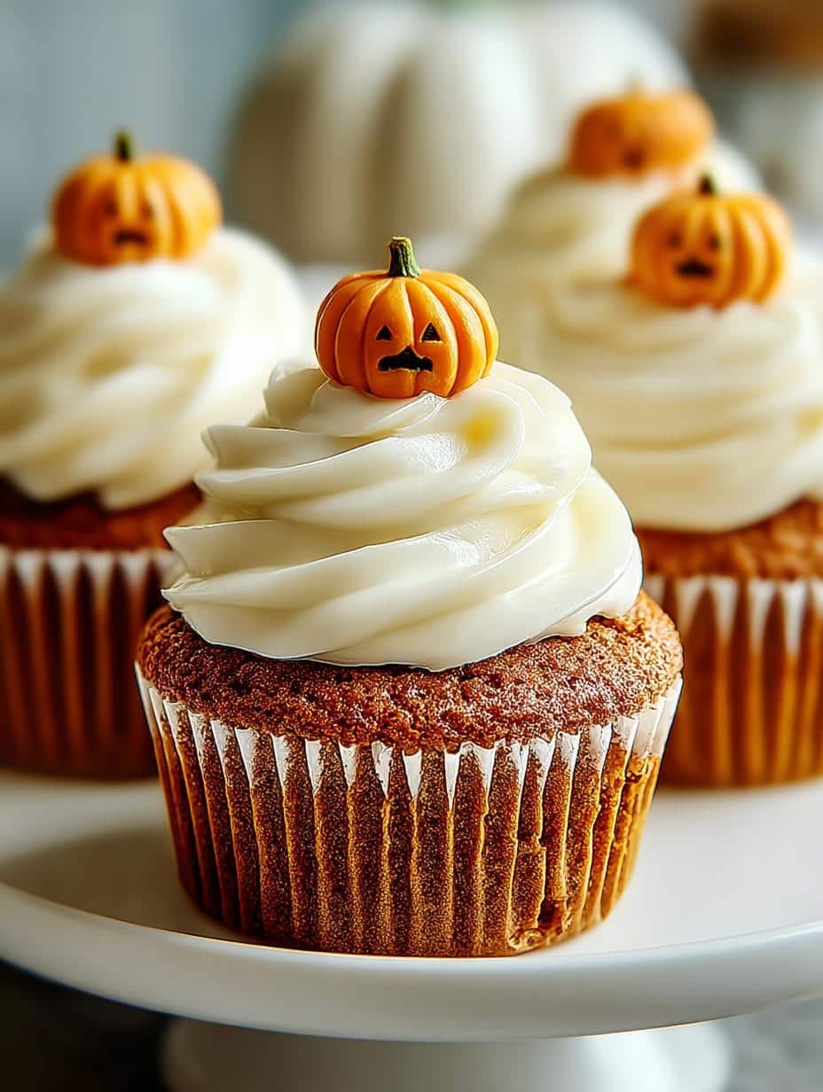 Irresistible Pumpkin Cupcakes with Cream Cheese Frosting - Irresistible Pumpkin Cupcakes with - main visual representation