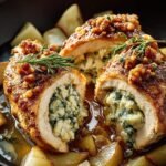 Pear Gorgonzola Stuffed Chicken