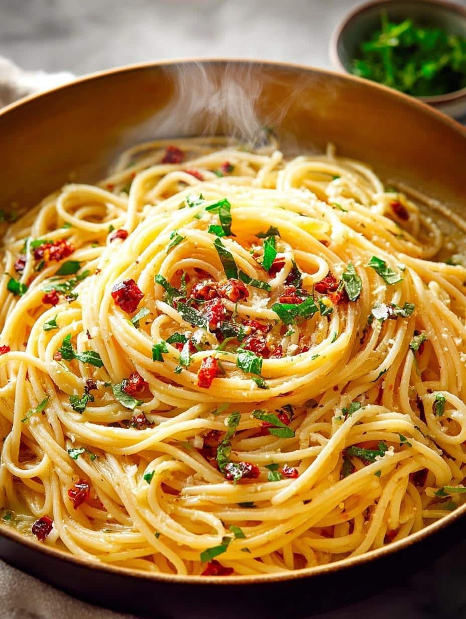 Delicious Spaghetti Aglio Olio: 5 Easy Steps - Spaghetti Aglio Olio - main visual representation