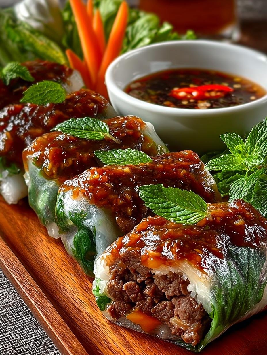 Delicious Thai Basil Beef Rolls Recipe for You - Thai Basil Beef Rolls - additional detail