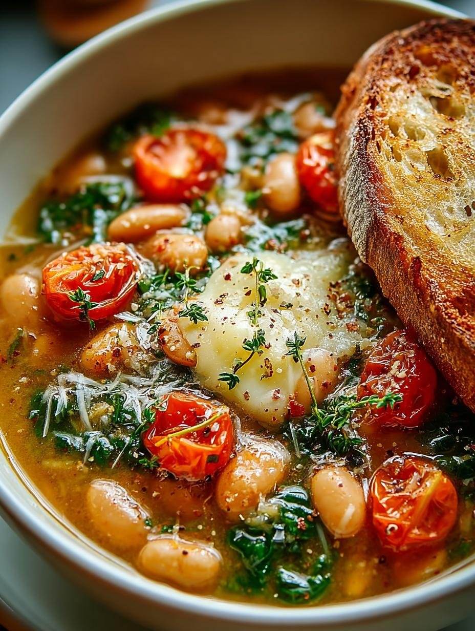 Delicious Tuscan White Bean Soup for Cozy Fall Nights - Tuscan White Bean Soup - additional detail